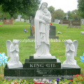 Famous stone angel marble figure virgin Jesus cemetery statues